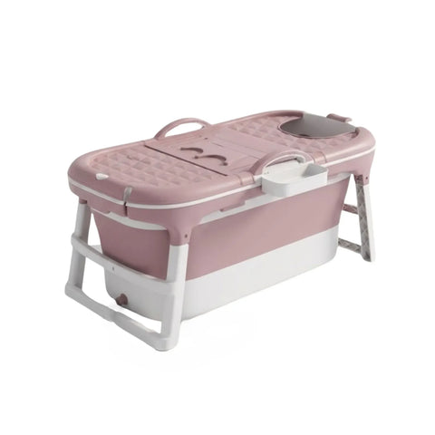 Darrahopens Home & Garden > Bathroom Accessories > Toilet & Bidet Accessories CARLA HOME Foldable Bathtub Adult - Collapsible Soaking Tub - Pink - Folding Bathub In Australia - Darrahopens