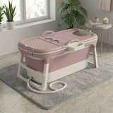 Darrahopens Home & Garden > Bathroom Accessories > Toilet & Bidet Accessories CARLA HOME Foldable Bathtub Adult - Collapsible Soaking Tub - Pink - Folding Bathub In Australia - Darrahopens