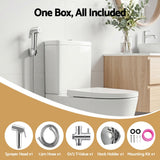 Darrahopens Home & Garden > Bathroom Accessories > Toilet & Bidet Accessories Cefito Handheld Bidet Sprayer for Toilet 1.5m Stainless Steel Hose Jet Spray for Feminine Wash Cloth Diaper Pet Bath Adjustable Pressure Bidet Attachment with G1/2 Valve Silver