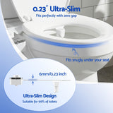 Darrahopens Home & Garden > Bathroom Accessories > Toilet & Bidet Accessories Cefito Non-Electric Ultra-Slim Bidet Attachment Detachable Bidet with Dual Nozzle Frontal & Rear Wash Adjustable Water Pressure Cold Water Toilet Bide