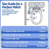 Darrahopens Home & Garden > Bathroom Accessories > Toilet & Bidet Accessories Cefito Non-Electric Ultra-Slim Bidet Attachment Detachable Bidet with Dual Nozzle Frontal & Rear Wash Adjustable Water Pressure Cold Water Toilet Bide