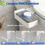 Darrahopens Home & Garden > Bathroom Accessories > Toilet & Bidet Accessories Cefito Non-Electric Ultra-Slim Bidet Attachment Detachable Bidet with Dual Nozzle Frontal & Rear Wash Adjustable Water Pressure Cold Water Toilet Bide
