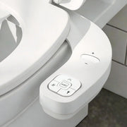 Darrahopens Home & Garden > Bathroom Accessories > Toilet & Bidet Accessories Cefito Ultra-Slim Bidet Attachment Detachable Bidet with Self-Cleaning Dual Nozzle Non-Electric Adjustable Water Pressure, Cold Water Toilet Bide
