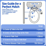 Darrahopens Home & Garden > Bathroom Accessories > Toilet & Bidet Accessories Cefito Ultra-Slim Bidet Attachment Detachable Bidet with Self-Cleaning Dual Nozzle Non-Electric Adjustable Water Pressure, Cold Water Toilet Bide