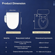 Darrahopens Home & Garden > Bathroom Accessories > Toilet & Bidet Accessories Electric Toilet Bidet Seat Cover Auto Massage Washlet Bathroom Warm Water Dry AU