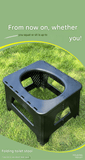Gray Small size Portable Folding Toilet Stool - PP Material - 100kg Load Capacity, Compact & Lightweight, Odor-Resistant Design, for Camping, Road Trips, Outdoor Emergencies, Travel-Friendly Solution