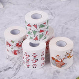 Darrahopens Home & Garden > Bathroom Accessories > Toilet & Bidet Accessories rolls of Christmas themed toilet paper for home, office or restroom