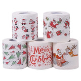 Darrahopens Home & Garden > Bathroom Accessories > Toilet & Bidet Accessories rolls of Christmas themed toilet paper for home, office or restroom