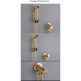 Darrahopens Home & Garden > Bathroom Accessories > Toilet & Bidet Accessories Stainless Steel Toilet Bidet Shattaf Faucet Sprayer, Bidet Sprayer Kit (Gold)