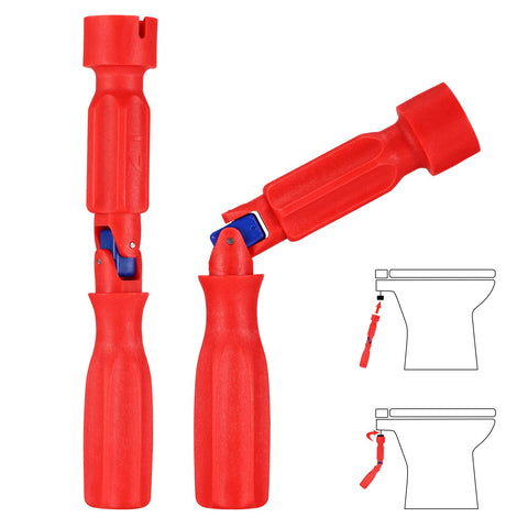 Darrahopens Home & Garden > Bathroom Accessories > Toilet & Bidet Accessories Universal Toilet Seat Installation Wrench – 10/13/17mm Adjustable Bathroom Repair Tool with Rotating Joint, Non-Slip Handle, Compact Design (Red)
