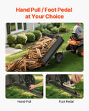 Darrahopens Home & Garden > Bathroom Accessories > Toilet & Bidet Accessories VEVOR Garden Utility Trailer, 10 Cu. Ft & 227 kg Capacity, ATV UTV Hauling Trailer, Tow Behind Steel Dump Cart with 14" Tires, Hand Pull or Foot Pedal, Heavy Duty Yard Trailers for Lawn Mower Tractor