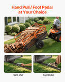 Darrahopens Home & Garden > Bathroom Accessories > Toilet & Bidet Accessories VEVOR Garden Utility Trailer, 28 Cu. Ft. & 800 kg, ATV UTV Trailer, Tow Behind Steel Dump Trailers, Removable Rear Panel, Heavy Duty Pull Behind Yard Trailers for Lawn Mower Tractor Garden Waste