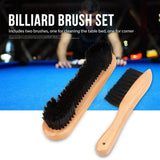 Darrahopens Home & Garden > Bathroom Accessories > Toilet Brushes & Holders 2PCS Brush Rail Brush Set Billiard Table Cleaning Kit Pool Table Corner Brush