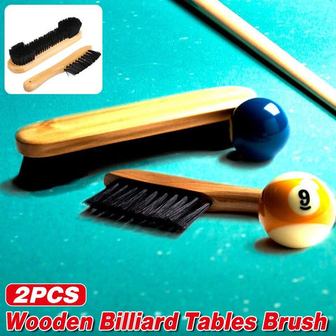 Darrahopens Home & Garden > Bathroom Accessories > Toilet Brushes & Holders 2PCS Brush Rail Brush Set Billiard Table Cleaning Kit Pool Table Corner Brush