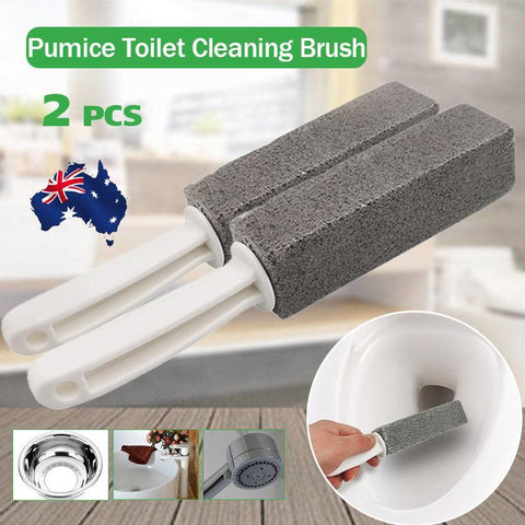 Darrahopens Home & Garden > Bathroom Accessories > Toilet Brushes & Holders 2X Toilet Bowl Brush Cleaning Pumice Stone Stains Bathtub Wand Tile Cleaner Tool