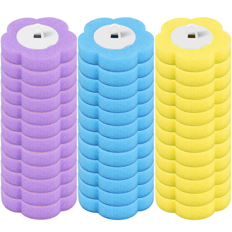 Darrahopens Home & Garden > Bathroom Accessories > Toilet Brushes & Holders 36 Pack Disposable Toilet Bowl Cleaner Wand Refills, 360° Sponge Replacement Heads for Wall Mounted Brush System, Hygienic Deep Cleaning Bathroom Scrubber Pads In Australia - Darrahopens