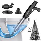 Darrahopens Home & Garden > Bathroom Accessories > Toilet Brushes & Holders Electric Toilet Plunger with TurboPlunge Technology – Cordless High-Pressure Drain Cleaner, Multi-Head Unclogger, 120° Anti-Splash Design (Black)
