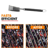 Darrahopens Home & Garden > Bathroom Accessories > Toilet Brushes & Holders Grill Brush and Scraper 18 Inch Stainless Steel Barbecue Cleaning Brush Wire Bri