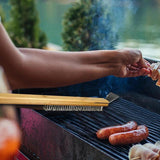 Darrahopens Home & Garden > Bathroom Accessories > Toilet Brushes & Holders Long Handle Pizza Oven Brush Steel Wire BBQ Grill Cleaner with Scraper 57.5cm