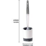 Darrahopens Home & Garden > Bathroom Accessories > Toilet Brushes & Holders Silicone Toilet Brush With Soap Dispenser, Wall Mounted/Standing No Drilling Cleaning Brush With Holder For Bathroom