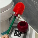 Darrahopens Home & Garden > Bathroom Accessories > Toilet Brushes & Holders Soft Wool Toilet Brush with Long Handle Plastic Cleaning Brush Household Tool
