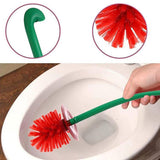 Darrahopens Home & Garden > Bathroom Accessories > Toilet Brushes & Holders Soft Wool Toilet Brush with Long Handle Plastic Cleaning Brush Household Tool