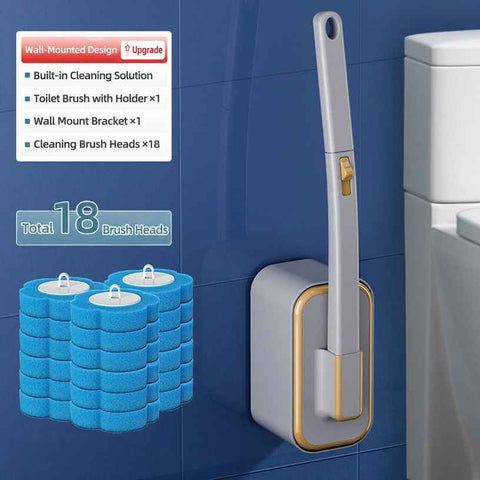 Darrahopens Home & Garden > Bathroom Accessories > Toilet Brushes & Holders Toilet Brush Set Grey 03