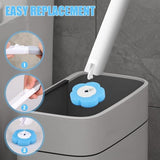 Darrahopens Home & Garden > Bathroom Accessories > Toilet Brushes & Holders Toilet Brush Set with 24 Replaceable Heads - 360° Cleaning & Pre-assembled Cleaning Solution - Includes Storage Station