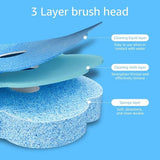 Darrahopens Home & Garden > Bathroom Accessories > Toilet Brushes & Holders Toilet Brush Set with 24 Replaceable Heads - 360° Cleaning & Pre-assembled Cleaning Solution - Includes Storage Station