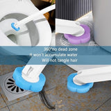 Darrahopens Home & Garden > Bathroom Accessories > Toilet Brushes & Holders Toilet Brush Set with 24 Replaceable Heads - 360° Cleaning & Pre-assembled Cleaning Solution - Includes Storage Station