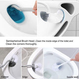 Darrahopens Home & Garden > Bathroom Accessories > Toilet Brushes & Holders Toilet brushes - (2 pieces) - Toilet brush with rim cleaning brush - Curved toilet brush - Hanging toilet brush - S-shaped curved toilet brush