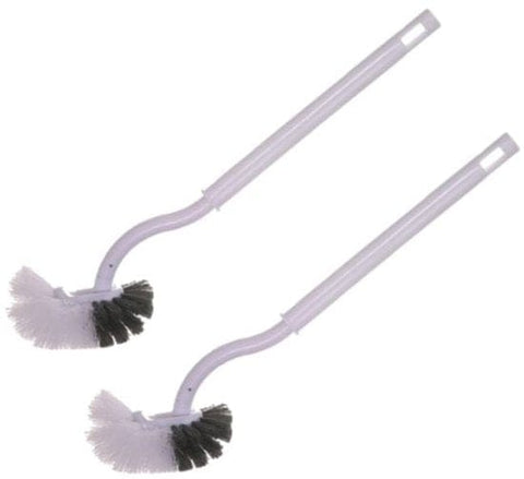 Darrahopens Home & Garden > Bathroom Accessories > Toilet Brushes & Holders Toilet brushes - (2 pieces) - Toilet brush with rim cleaning brush - Curved toilet brush - Hanging toilet brush - S-shaped curved toilet brush