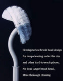 Darrahopens Home & Garden > Bathroom Accessories > Toilet Brushes & Holders Toilet brushes - (2 pieces) - Toilet brush with rim cleaning brush - Curved toilet brush - Hanging toilet brush - S-shaped curved toilet brush