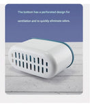 Darrahopens Home & Garden > Bathroom Accessories > Toilet Brushes & Holders White Toilet Brush Set with Holder - 3-in-1 Wall Mounted Bathroom Cleaning Kit, TPR Soft Bristle & 360° Globe Brush, No-Drill Adhesive Base, Space Saving Design for Home, Apartment, Rental