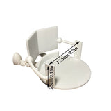 Darrahopens Home & Garden > Bathroom Accessories > Toilet Paper Holders 2-PCS White Novelty 3D Printed Reading Figure Toilet Roll Holder Fun Desktop Paper Stand Ornament for Bathroom Decor Unique Gift for Australian Homes