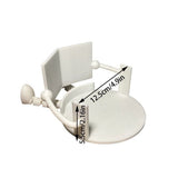 Darrahopens Home & Garden > Bathroom Accessories > Toilet Paper Holders 2-piece creative humanoid toilet paper holder - new ABS plastic home decoration and desktop storage (black and white) In Australia - Darrahopens
