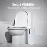 Darrahopens Home & Garden > Bathroom Accessories > Toilet Paper Holders Bamboo Lid Toilet Roll Storage Holder
