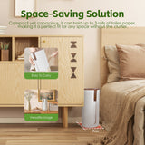 Darrahopens Home & Garden > Bathroom Accessories > Toilet Paper Holders Bamboo Lid Toilet Roll Storage Holder