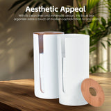 Darrahopens Home & Garden > Bathroom Accessories > Toilet Paper Holders Bamboo Lid Toilet Roll Storage Holder