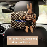 Darrahopens Home & Garden > Bathroom Accessories > Toilet Paper Holders Car Tissue Box Cute Fabric Hanging Box for Car and Living Room Tissue Organizer
