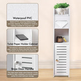 Darrahopens Home & Garden > Bathroom Accessories > Toilet Paper Holders CARLA HOME Slim Bathroom Cabinet with Toilet Paper Holder for Toilet or Laundry Room
