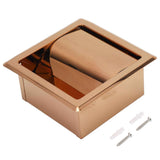 Darrahopens Home & Garden > Bathroom Accessories > Toilet Paper Holders Embedded Style Toilet Paper Holder Stainless Steel Paper Towel Holder Toilet Tissue Rack for Hotel Bathroom Rose Gold In Australia - Darrahopens