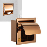 Darrahopens Home & Garden > Bathroom Accessories > Toilet Paper Holders Embedded Style Toilet Paper Holder Stainless Steel Paper Towel Holder Toilet Tissue Rack for Hotel Bathroom Rose Gold In Australia - Darrahopens