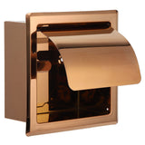 Darrahopens Home & Garden > Bathroom Accessories > Toilet Paper Holders Embedded Style Toilet Paper Holder Stainless Steel Paper Towel Holder Toilet Tissue Rack for Hotel Bathroom Rose Gold In Australia - Darrahopens