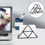 Darrahopens Home & Garden > Bathroom Accessories > Toilet Paper Holders Tissue holder - Stainless steel napkin holder - Metal napkin holder - Triangular napkin holder - Tissue holder - Napkin holder for countertop/dining table/picnic table (black)