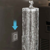 Darrahopens Home & Garden > Bathroom Accessories > Toilet Paper Holders Wall Mount Paper Cup Dispenser, Water Ripple Pull Type Cup Holder Fit Disposble Paper and Plastic Cups, Bathroom Cup Dispenser for Home Hospital Office Gym (Transparent Water Ripples,Excluding cups)