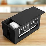 Darrahopens Home & Garden > Bathroom Accessories > Toilet Paper Holders Wooden Plastic Bag Storage Box Hanging Rubbish Bag Organizer Extractable Tissue