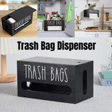 Darrahopens Home & Garden > Bathroom Accessories > Toilet Paper Holders Wooden Plastic Bag Storage Box Hanging Rubbish Bag Organizer Extractable Tissue