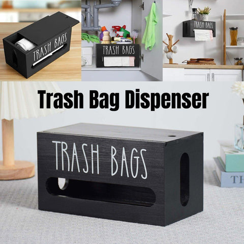 Darrahopens Home & Garden > Bathroom Accessories > Toilet Paper Holders Wooden Plastic Bag Storage Box Hanging Rubbish Bag Organizer Extractable Tissue