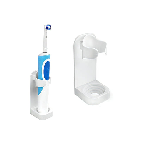 Darrahopens Home & Garden > Bathroom Accessories > Toothbrush Holders 2-pack - Wall-mounted toothbrush holder for electric toothbrushes White white